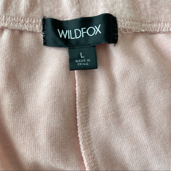 NWT WILDFOX Sketchy Heart Pink Sweatpants Joggers - Picture 9 of 13
